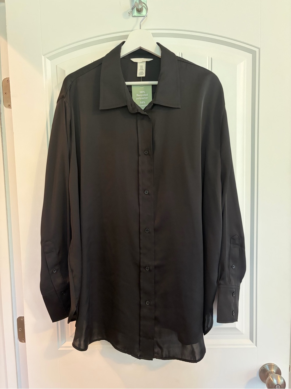 H&M Black Women's Button-Down Shirt
